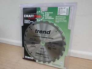 TREND 250MM X 30MM 24T TCT TABLE MITRE SAW BLADE CSB/cc25024 DEWALT - Picture 1 of 1