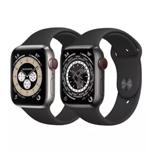 Apple Watch Series 7 Titanium 41mm 45mm All Colours All Band Colours Very Good - Picture 1 of 4