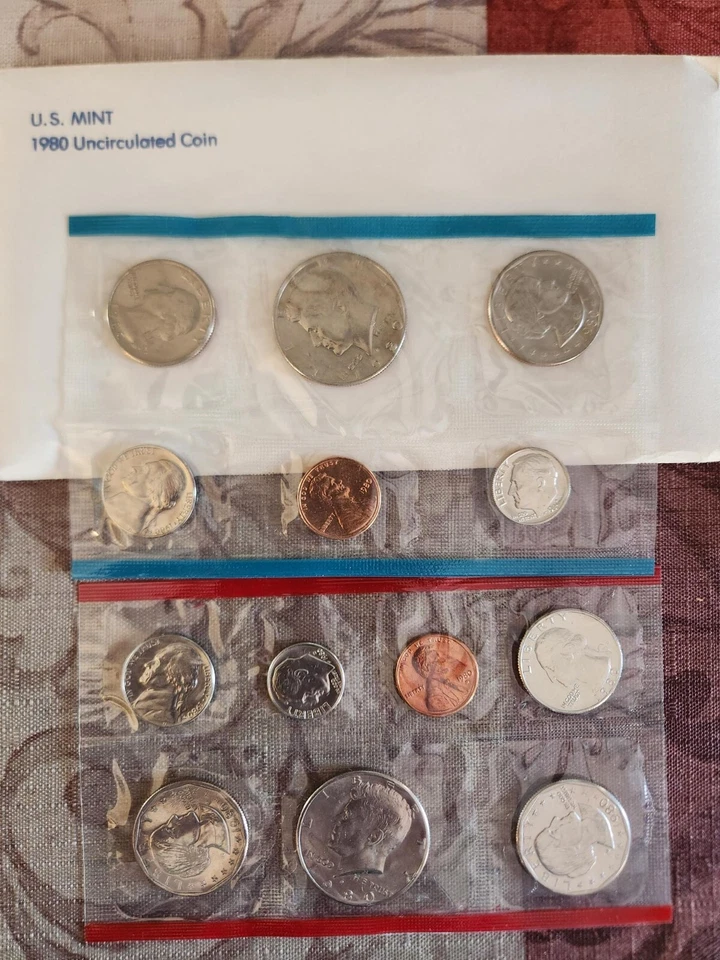 1980 Mint Uncirculated Coin Set - Image 1 of 1