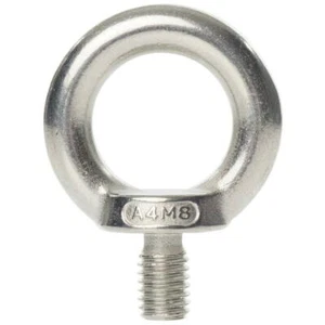 M6, M8, M10, M12 LIFTING EYE BOLTS A4 MARINE GRADE STAINLESS STEEL METRIC THREAD - Picture 1 of 1