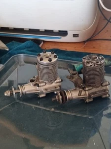 2 X HP40 GLOW - MODEL AERO ENGINES FOR PARTS OR REPAIR - Picture 1 of 6