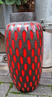 Scheurich Keramik 553-52 Vase Bodenvase 1970´s West Germany Pottery XXL 🍓  - Bild 1 von 4