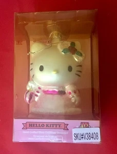 Kurt Adler Hello Kitty, Sanrio 2013, Hand Crafted Glass Christmas Ornament! NIB! - Picture 1 of 7