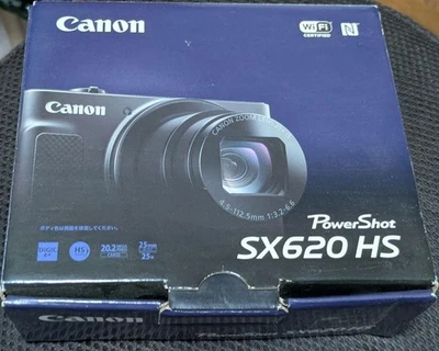 Canon PowerShot SX620 HS 20.2 MP Compact Digital Camera Black 【ALMOST MINT】Japan - Image 1 of 4