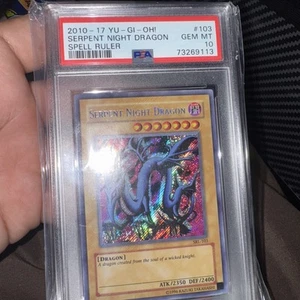 2010-17 Yu-Gi-Oh Serpent Night Dragon Spell Ruler PSA 10 GEM MINT. - Picture 1 of 3