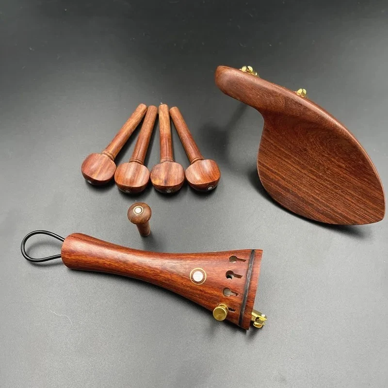 New rosewood Viola part pegs/Tailpiece/Chinrest/Endpin,inlay Paris eye - Image 1 of 1