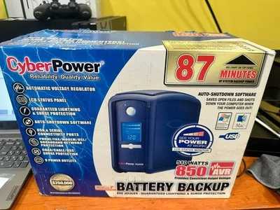 Batería de Respaldo-CyberPower CP850AVRLCD (CP850AVRLCD) 510 VATIOS ¡¡¡¡TOTALMENTE NUEVA!!!!! Foto 1 de 2