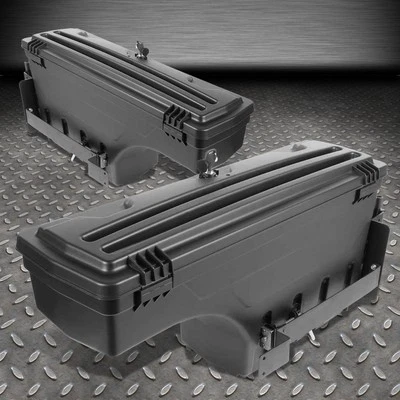 FOR 02-18 DODGE RAM 1500 2500 3500 TRUCK L+R WHEEL WELL STORAGE TOOL BOX W/LOCK - Image 1 of 4
