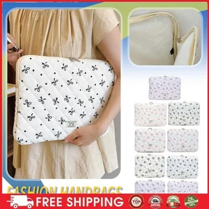 Flower Printed Preppy Carrying Laptop Bag Puffy Tablet Liner Pouch for MacBook - Bild 1 von 21