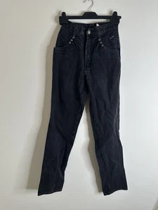 Vintage Rockies Jeans schwarz Denim 24x29 90er High Rise Bareback Western Cowboy - Bild 1 von 10