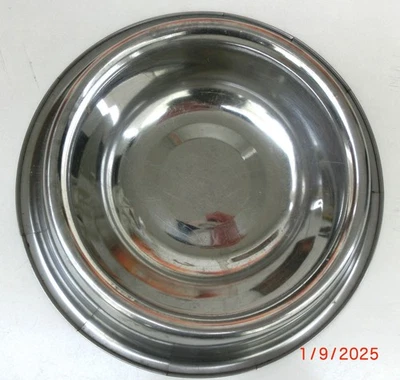 Freßnapf, Hundenapf, Katzennapf, Silber, Edelstahlnapf, Futterteller - Bild 1 von 4