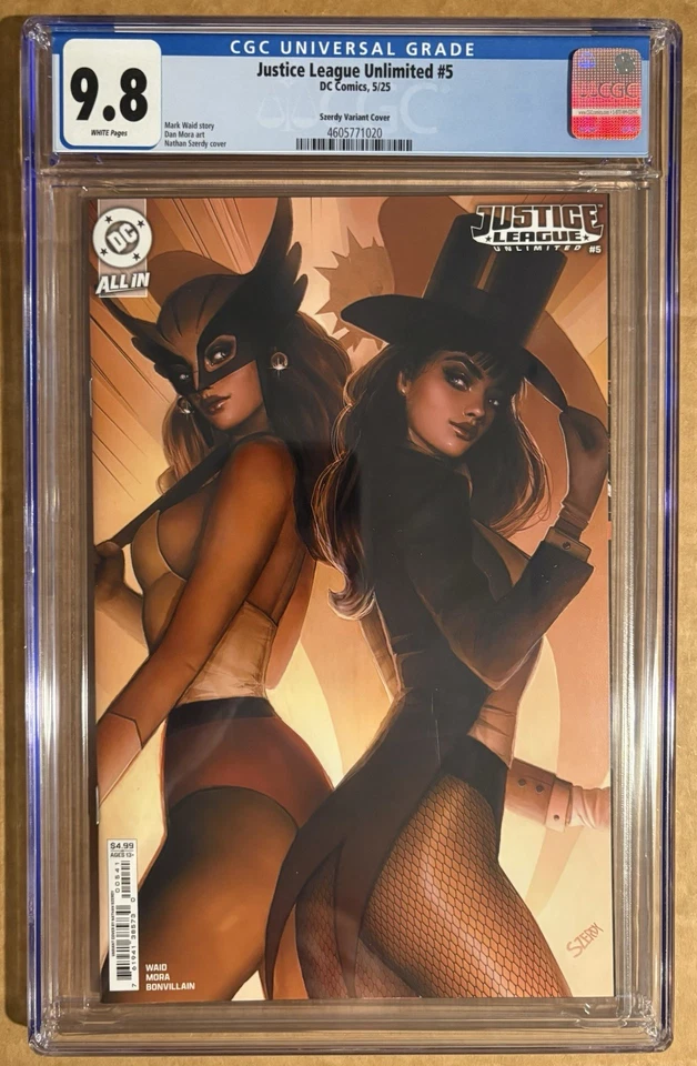 JUSTICE LEAGUE UNLIMITED 5 CGC 9.8 SZERDY VARIANT (2025) - Image 1 of 1