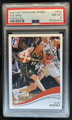 2007-08 Rittenhouse WNBA Sue Bird Parallel #11/333 Storm PSA 8 - Image 1 of 2