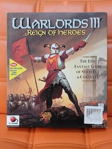 Warlords III 3 Reign of Heroes Big Box (Windows PC CD Game, 1997) Complete - Picture 1 of 2