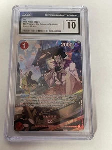 CGC 10 GEM - IZO SPECIAL ALT ART OP03-003 - One Piece 500 Years into the Future - Bild 1 von 2