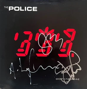 The Police STING Autografiado Firmado Ghost in the Machine LP Álbum Beckett LOA - Imagen 1 de 3