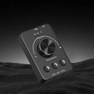 USB Audio Volume Controller Knob Audio Adjuster Video PC Computer Speaker Switch - Picture 1 of 5