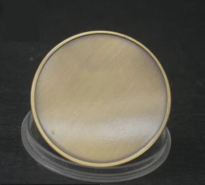 300 Stück leere Messing Challenge Münze - Lasergravierbare Gedenkmünze Sammlung - Bild 1 von 6