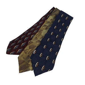3 pc 100% Silk Tie Set Bill Blass, Emilio Romano, Graham & Lockwood Father's Day - Picture 1 of 2