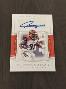 2019 Panini National Treasures Signatures Auto /99 TRAYVEON WILLIAMS Rookie RC - Picture 1 of 5