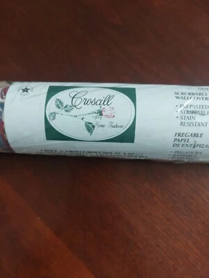  Papel de parede vintage anos 90 1 parafuso floral imperial paisley croscill 33’x20,5" - Imagem 1 de 4