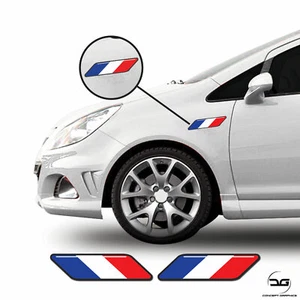 Decalcomania ad ala laterale auto a righe francese euro si adatta a adesivi vinile Renault, Citroen - Foto 1 di 2