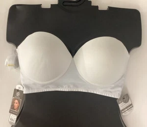 NWT 42D Daisy Fuentes 4 Way Convertible Plus Bra Multiway Strapless White New - Picture 1 of 11