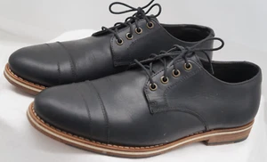 Zapatos de vestir Helm Bradley Oxford para hombre talla 10,5 cuero teca puntera Derby Brasil - Imagen 1 de 14