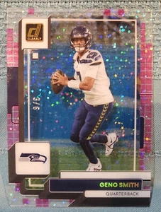 2022 Clearly Donruss Geno Smith "Pink Sparkle" #20 Panini Football Card 3/6 - Picture 1 of 3