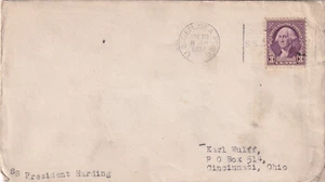 Jan 10 1937 cover ship SS President Harding US German Sea Post cancel - Picture 1 of 2