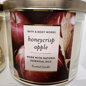 Bath & Body Works Honey Crisp Apple 3-Docht Kerze - Bild 1 von 3