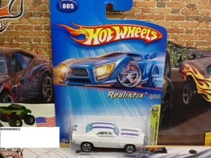 2005 HOT WHEELS #5 -1 1969 PONTIAC FIREBIRD WHIT 2 STRIPE MAL π°ππAM 05 CARD - Picture 1 of 3