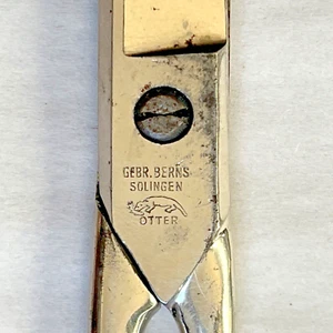 Vtg. GEBR. BERNS "Otter" Solingen Steel Metal Scissors 7” Made In Germany 2-Pair - Picture 1 of 12