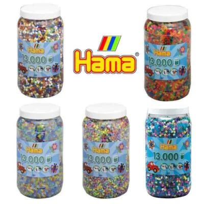 Hama 13000 Midi Bügelperlen Dose-Mischung-Auswahl- Alle Mischung mit SamplePack - Bild 1 von 2