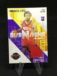 TARI EASON RC 2022-23 Hoops Rise N Shine RC Memorabilia ROOKIE  RS-TE ROCKETS - Picture 1 of 2