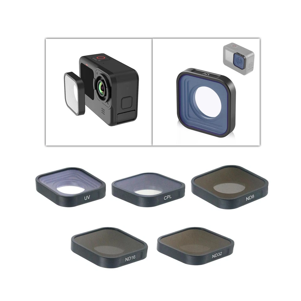 Polarizing Filter for GoPro 12 11 10 9 Waterproof Square - Image 1 of 1