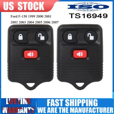 2 Llaveros de coche sin llave a distancia para Ford F-150 1999 2000 2001 2002 2003 2004 2005 Foto 1 de 4