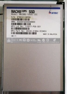 MATCH8 IOPS 100GB SSD SAS M8ISB2-1400UC-ISI  ISI00-01854-SI3ACU with tray - Image 1 of 3