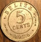 1976 BELIZE 5 CENTS COIN