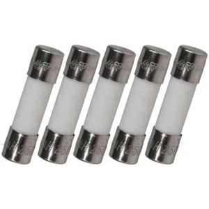 5x BUSS/BELFUSE USA brand 5A 250V FAST Quick Blow CERAMIC Fuse 5X20mm F5A - Picture 1 of 2