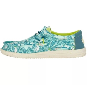 Hey Dude Wally H2O Tropical Men's Casual Shoes, Blue Tropical - Picture 1 of 6