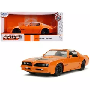 31601) Jada BIGTIME MUSCLE 1977 pontiac Firebird 1:24 ORANGE COLOR OPENABLE DOOR - Picture 1 of 5