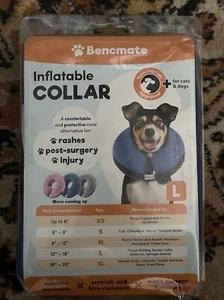 BENCMATE schützendes aufblasbares Halsband für Hunde weich Haustier Erholung Medium - Bild 1 von 3
