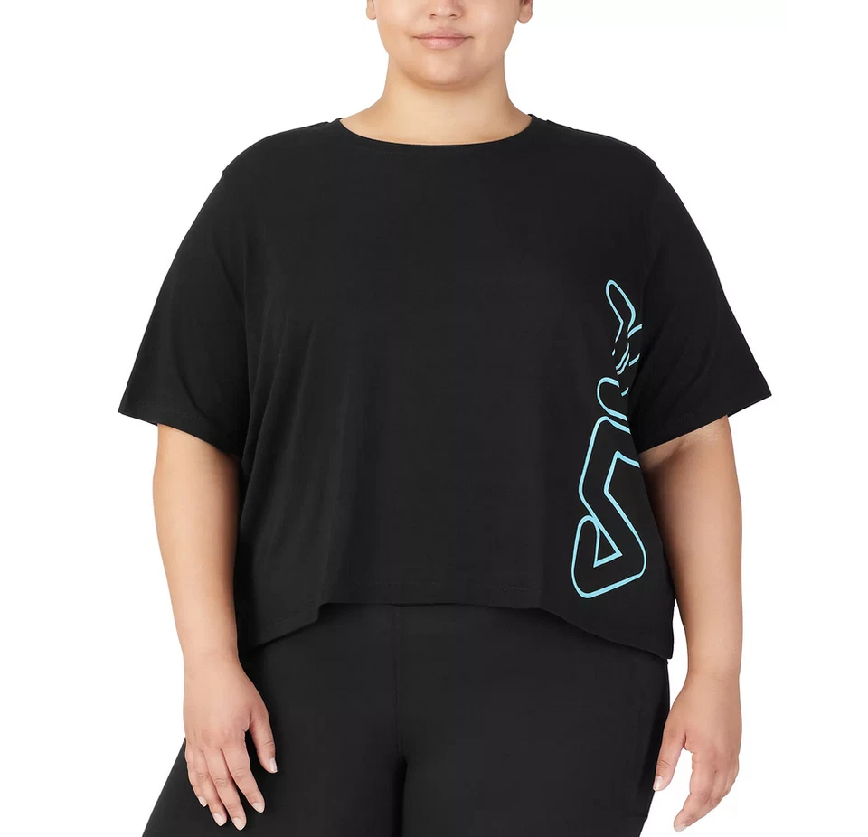 Camiseta FILA Cuello Redondo Talla Grande Negra Talla 1X 3587 Foto 1 de 1