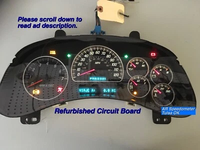 02-05 Trailblazer, Envoy Speedometer cluster, REFURBISHED. Will set mileage. - Image 1 of 4