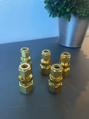 Lote 5 Unión de Compresión Parker 8-6 HBZ-B CPI / Tubo 1/2" X Tubo 3/8" / B-810-6-6 Foto 1 de 3