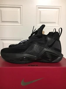 Nike LeBron Soldier 14 XIV Triple Black CK6024 003 Men's Shoe Size 15 NEW - Picture 1 of 15