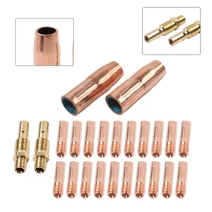 24PCS Contact Tip 030/035 Kit for Magnum 100L Tweco Mini/#1 Mig gun - Foto 1 di 25