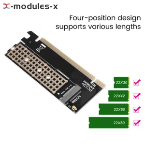 PCIE NVME Adapter M2 Expansion Card Supports 2230 2242 2260 2280 M.2 NVME SSD - Afbeelding 1 van 27