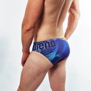 ARENA Herren Badehose M Shades Brief Navy Multicolor Gr. XL - Bild 1 von 2